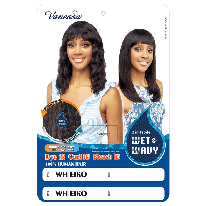 Vanessa 100% Human Hair Wet & Wavy Wig - WH EIKO - Image 4