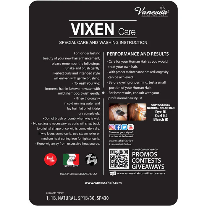 Vanessa Vixen 100% Human Hair Full Wig - HH DRAN - Image 6