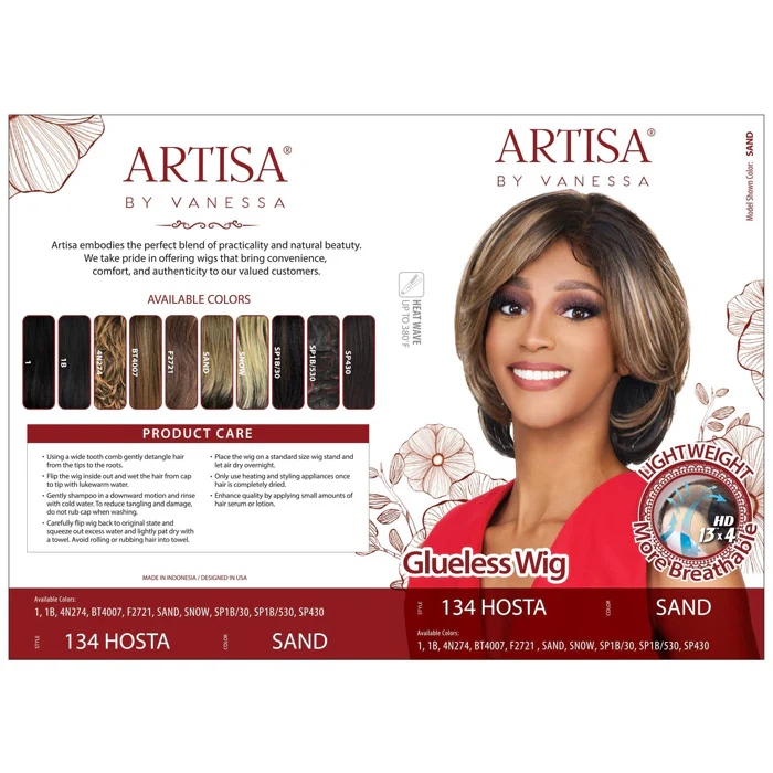 Vanessa Artisa Glueless 13x4 HD Lace Front Wig - 134 HOSTA - Image 4