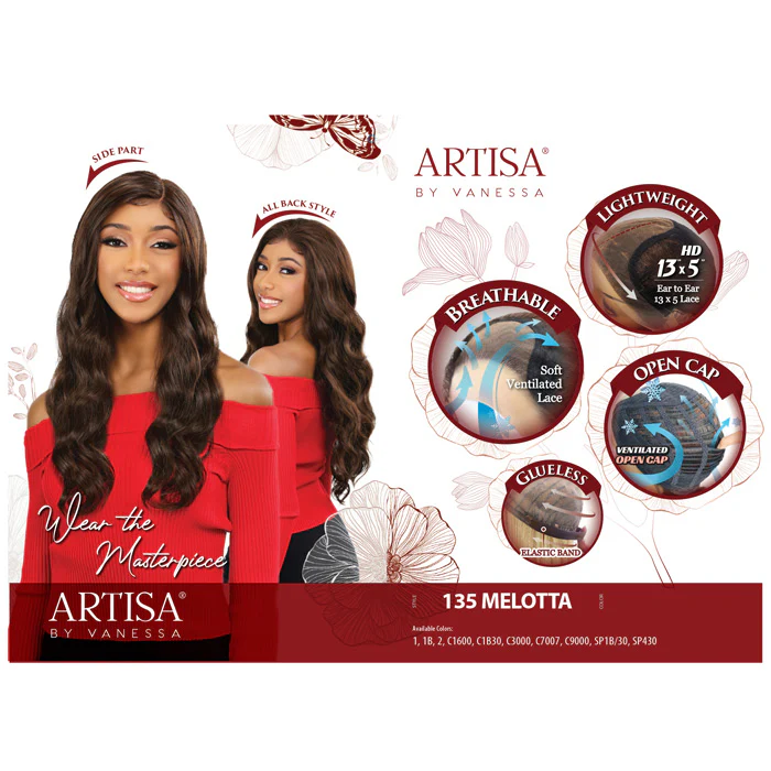 Vanessa Artisa Glueless 13x5 HD Lace Front Wig - 135 MELOTTA - Image 3
