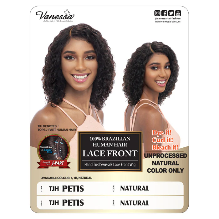 Vanessa Brazilian Human Hair Lace Front Wig TJH PETIS - Image 3
