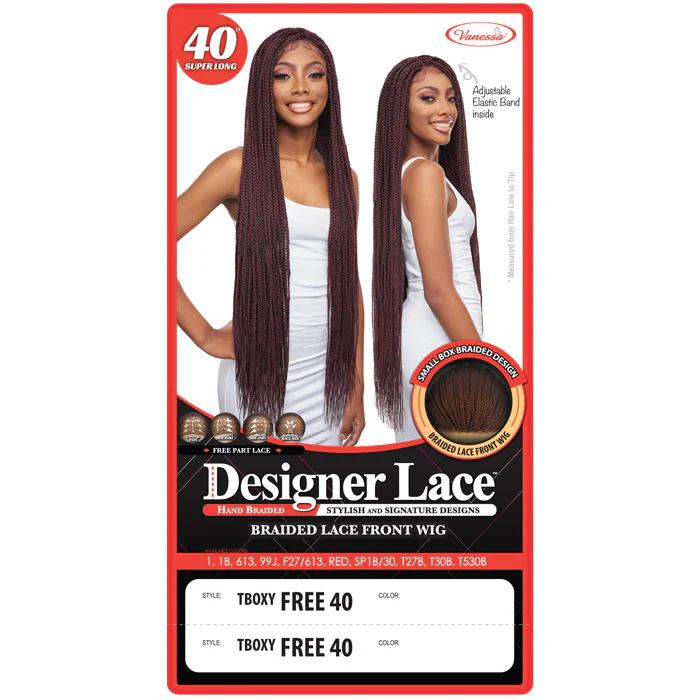 Vanessa Designer Lace Braided Lace Front Wig - TBOXY FREE 40 - Image 4
