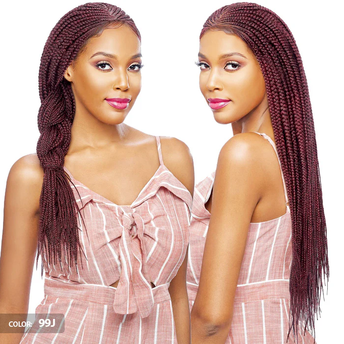 Vanessa Designer Lace Tops Diagonal Braid Swiss Lace Front Wig - BOXY 34 - Image 2