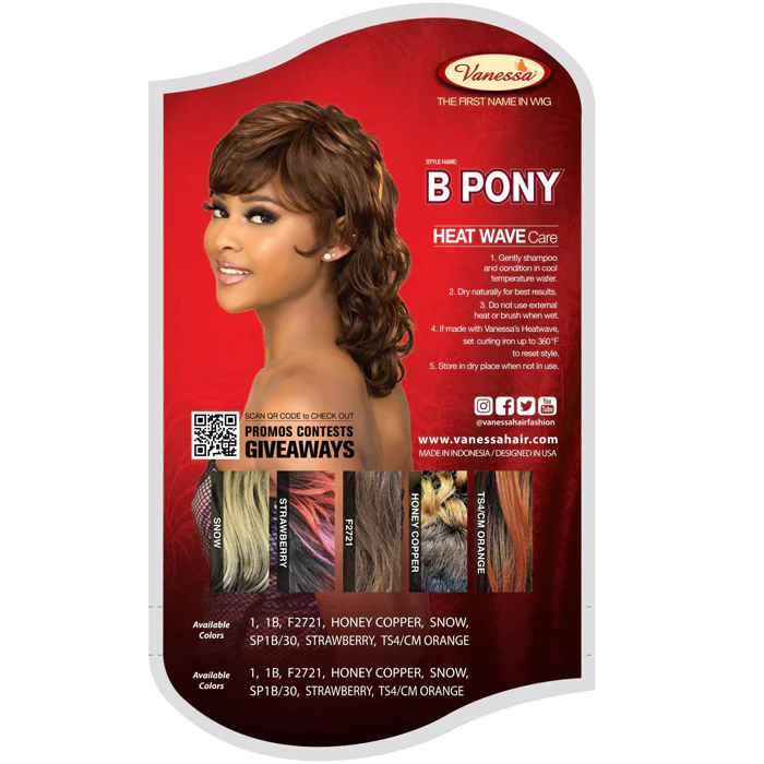 Vanessa Fashion Full Wig - B PONY - Image 5
