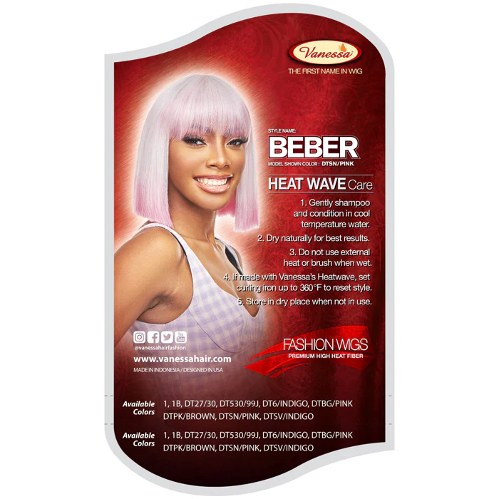 Vanessa Fashion Full Wig - BEBER - Image 5