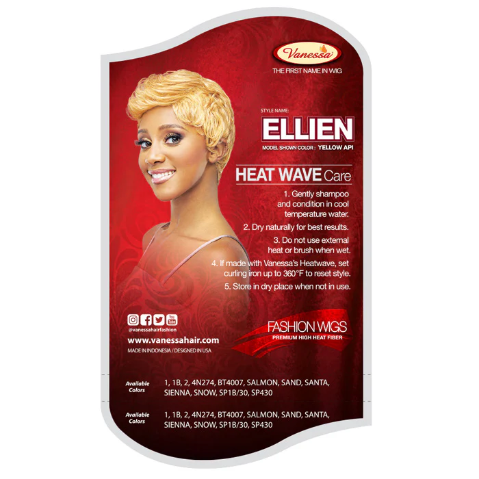 Vanessa Fashion Full Wig - ELLIEN - Image 4