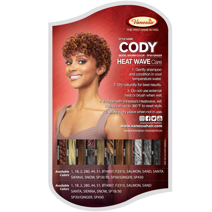 Vanessa Fashion Full Wig - CODY - Image 3