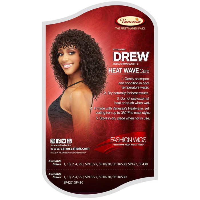 Vanessa Fashion Wig Synthetic Hair Wig - DREW - Image 5