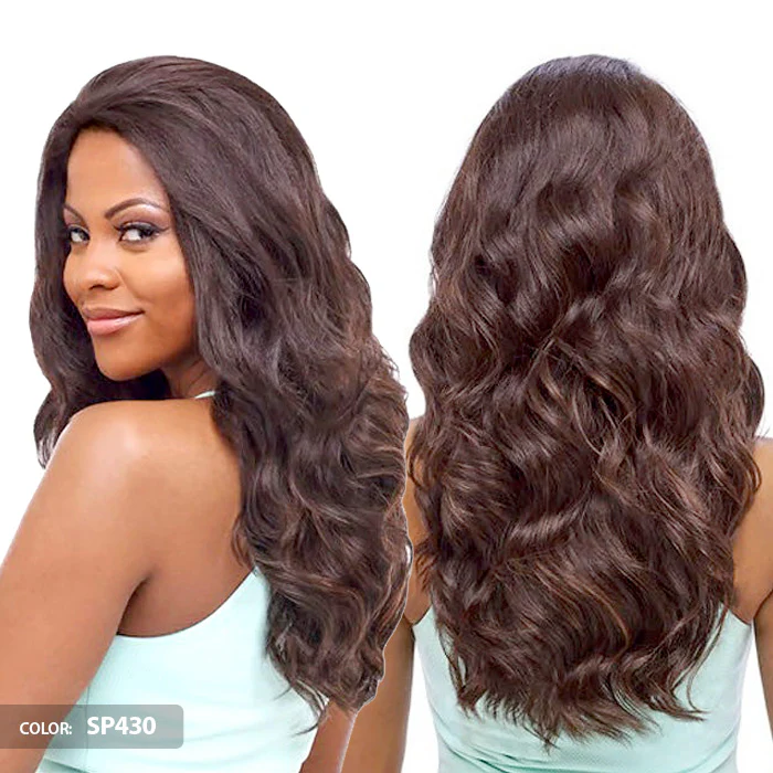 Vanessa Honey-5 Brazilian Human Hair Blend 5" x 5" Swissilk Lace Front Wig - T5XL DONIS - Image 2