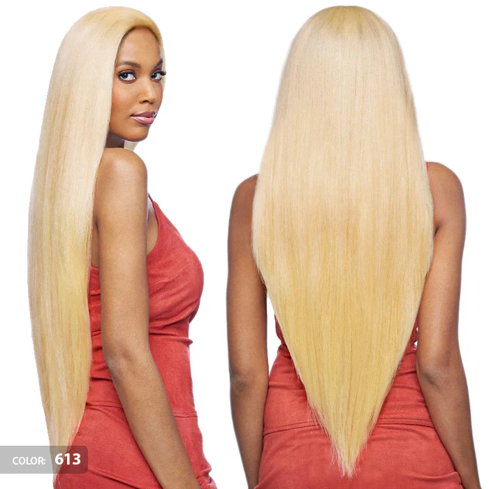 Vanessa Honey Brazilian Human Hair Blend Tops Parting Lace Front Wig - THB KATIE 45" - Image 2