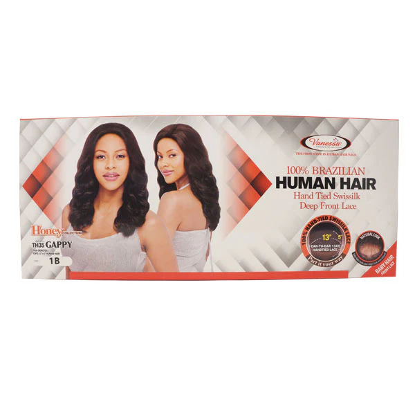 Vanessa Honey Brazilian Unprocessed Human Hair Swissilk Deep Lace Front Wig TH35 GAPPY - Image 2
