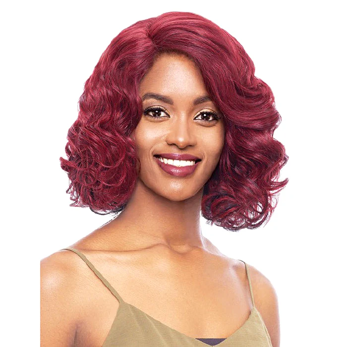 Vanessa Honey-C Brazilian Human Hair Blend Swissilk Lace Front C-Side Part Wig - TCHB TYLA