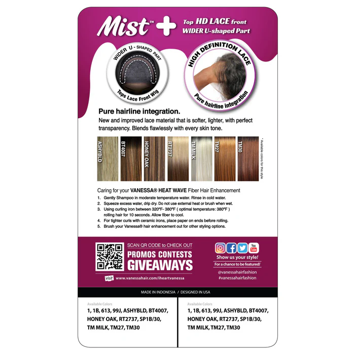 Vanessa Mist HD Lace Wider U-Part Wig - ROMO - Image 5