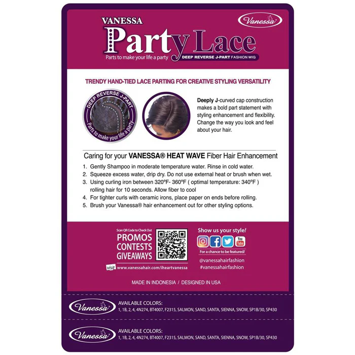 Vanessa Party Lace Deep J-Part Front Wig - DRJ TWIGGY - Image 4