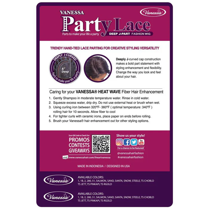 Vanessa Party Lace Deep J-Part Lace Wig - NASI - Image 6