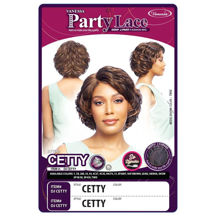 Vanessa Party Lace Deep J-Part Lace Wig - CETTY - Image 4