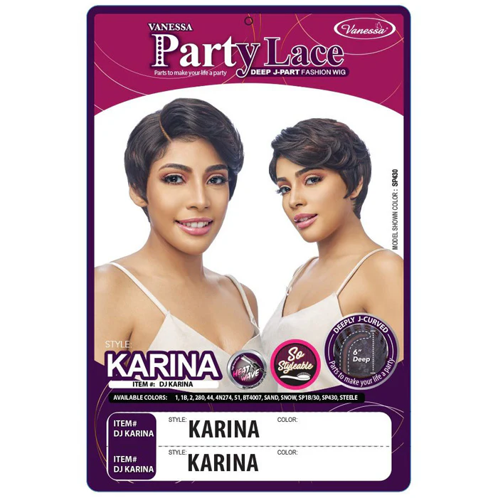 Vanessa Party Lace Deep J-Part Wig - KARINA - Image 4