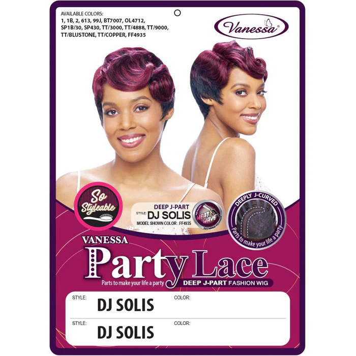 Vanessa Party Lace Deep J-Part Lace Wig - DJ SOLIS - Image 5