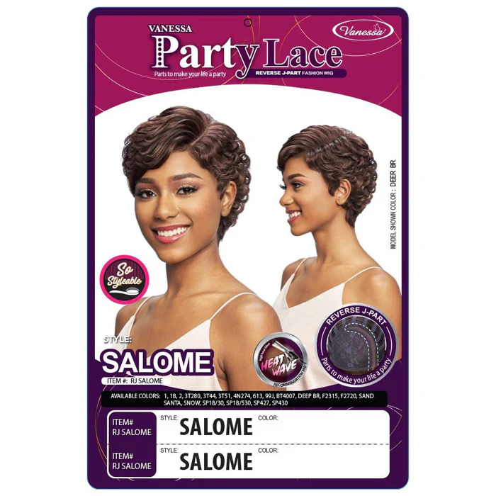 Vanessa Party Lace Reverse J-Part Wig - SALOME - Image 5