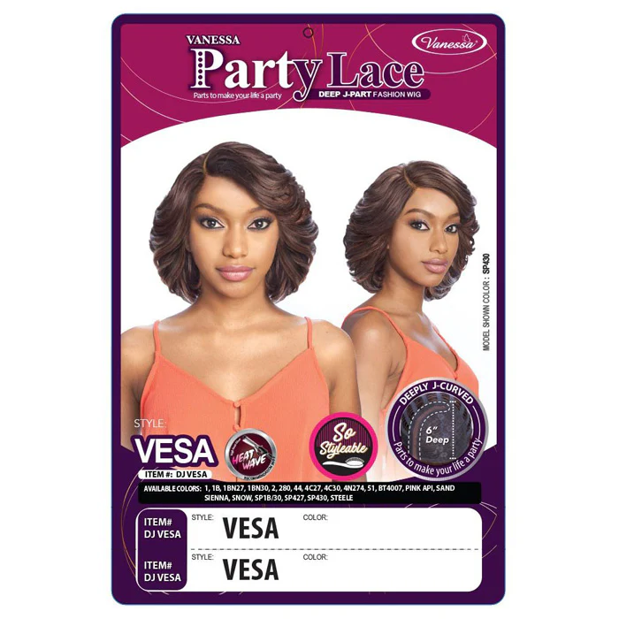 Vanessa Party Lace Deep J-Part Lace Wig - VESA - Image 5