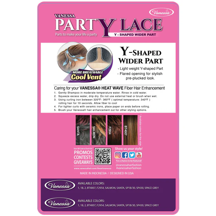 Vanessa PartY Lace Y-Shaped Lace Part Wig - NATALY - Image 5