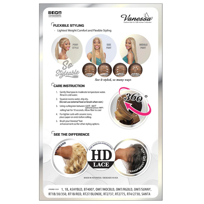 Vanessa View 360 HD Lace Front 360 Around Wig - VIEW360 NOK - Image 5
