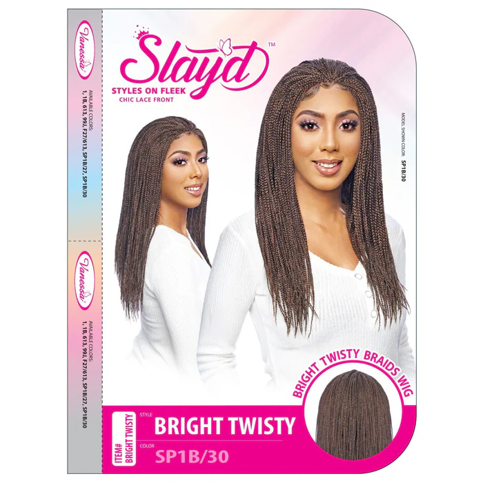 Vanessa Slayd Braided Twisty Braids Lace Front Wig - BRIGHT TWISTY - Image 5