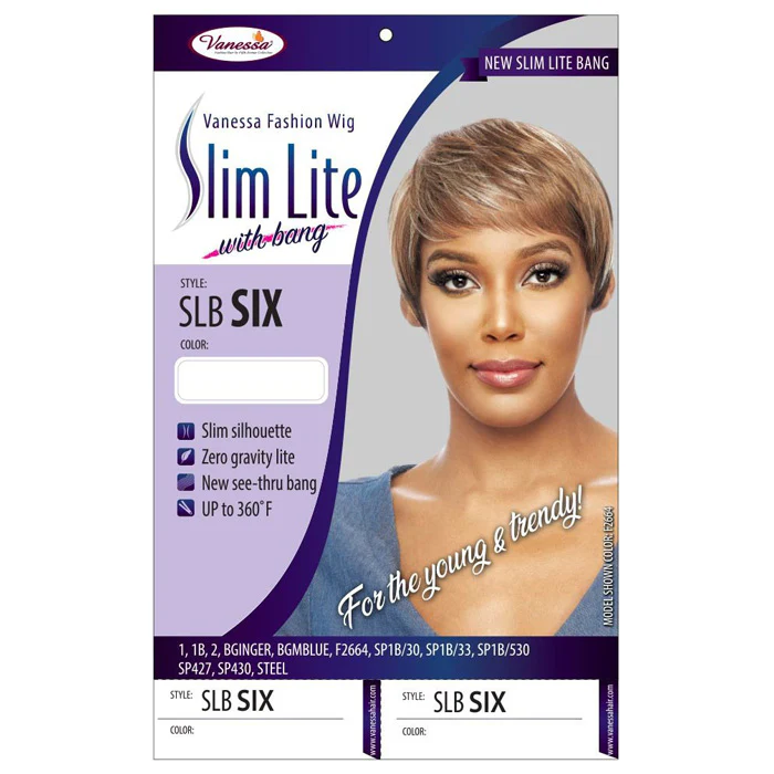 Vanessa Slim Lite with Bang Fashion Full Wig - SLB SIX - Image 4