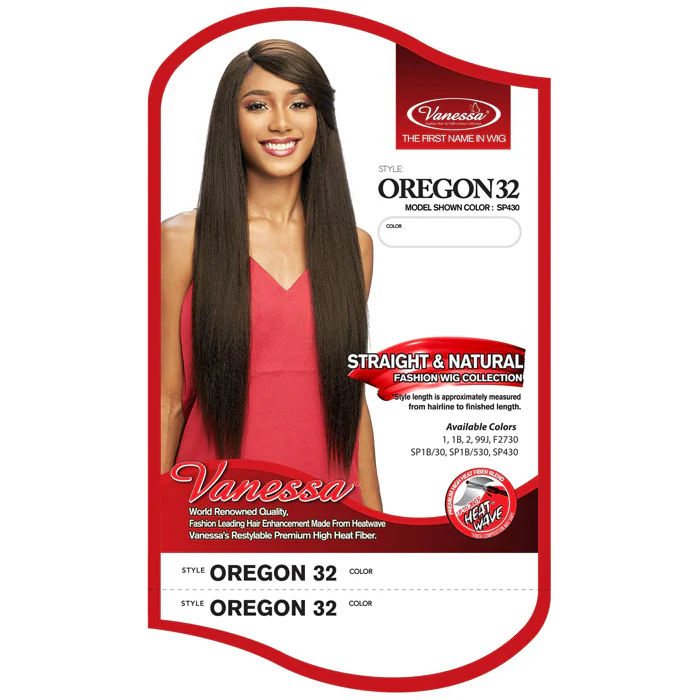 Vanessa Straight & Natural Fashion Full Wig - OREGON 32 - Image 4