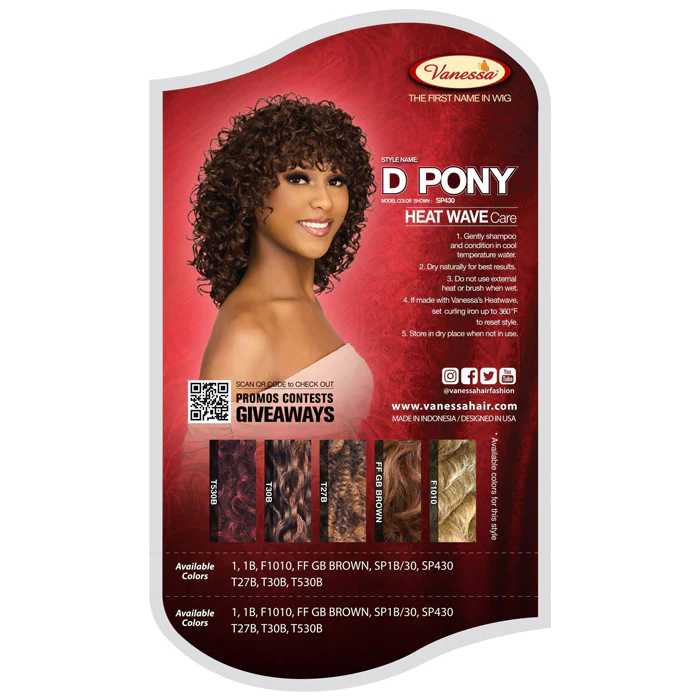 Vanessa Fashion Full Wig - D PONY - Image 5