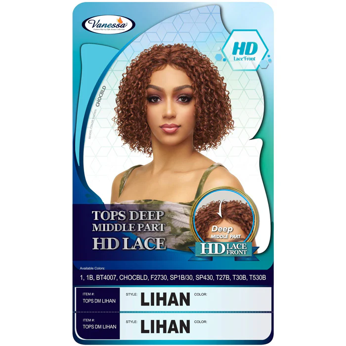 Vanessa Top Lace Deep Middle Part HD Lace Front Wig - LIHAN - Image 3