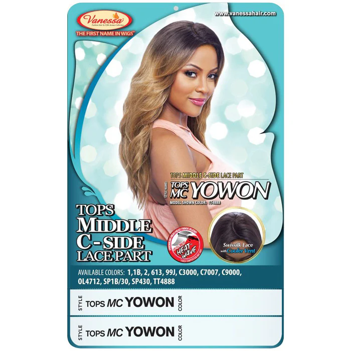 Vanessa Top Middle C-Side Part Swissilk Lace Wig - TOPS MC YOWON - Image 4