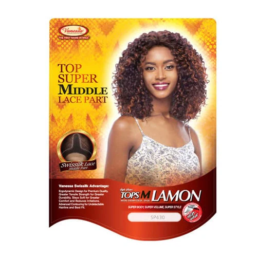 Vanessa Top Super Middle Lace Part Swiss Wig - TOPS M LAMON - Image 5