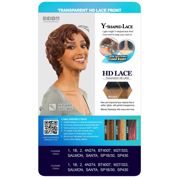 Vanessa Tops Y-Part HD Lace Front Wig - NATASHA - Image 5