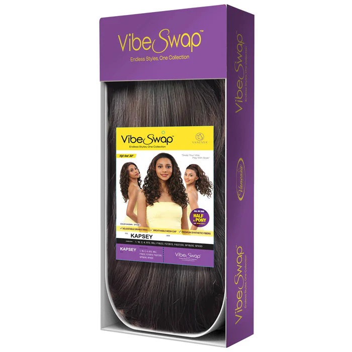 Vanessa Vibe Swap Drawstring Half Wig - KAPSEY - Image 6