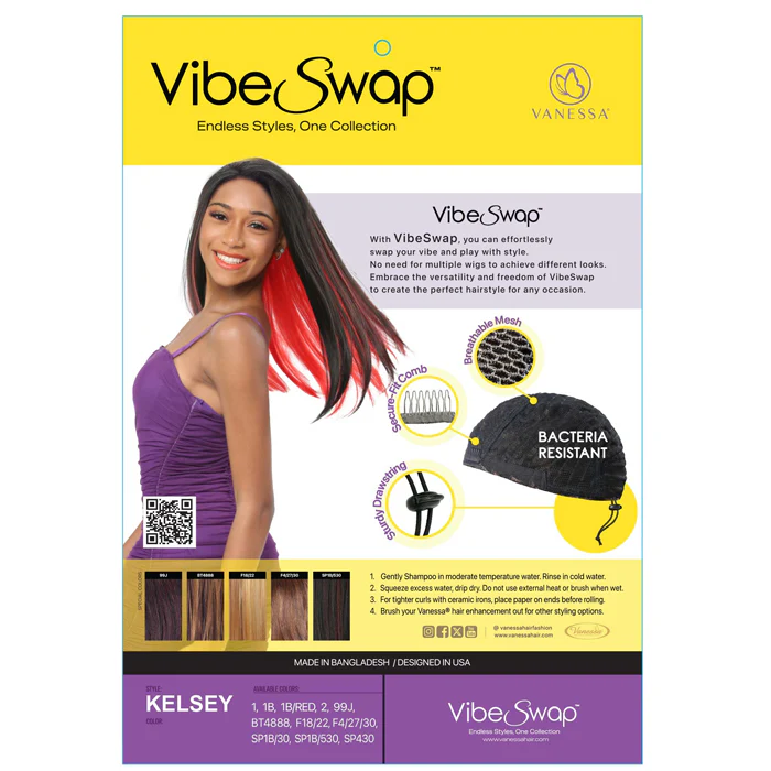 Vanessa Vibe Swap Half Wig - KELSEY - Image 4