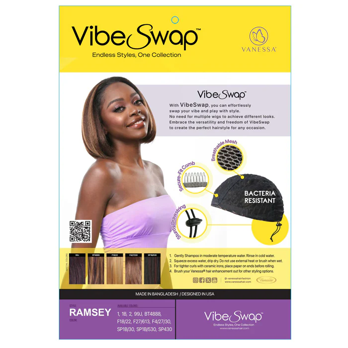 Vanessa Vibe Swap Half Wig - RAMSEY - Image 5