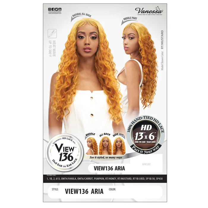 Vanessa View 136 HD 13x6 Lace Front Wig - VIEW136 ARIA - Image 4