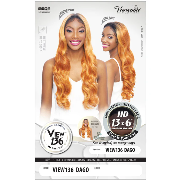 Vanessa View 136 HD 13x6 Lace Front Wig - VIEW136 DAGO - Image 3