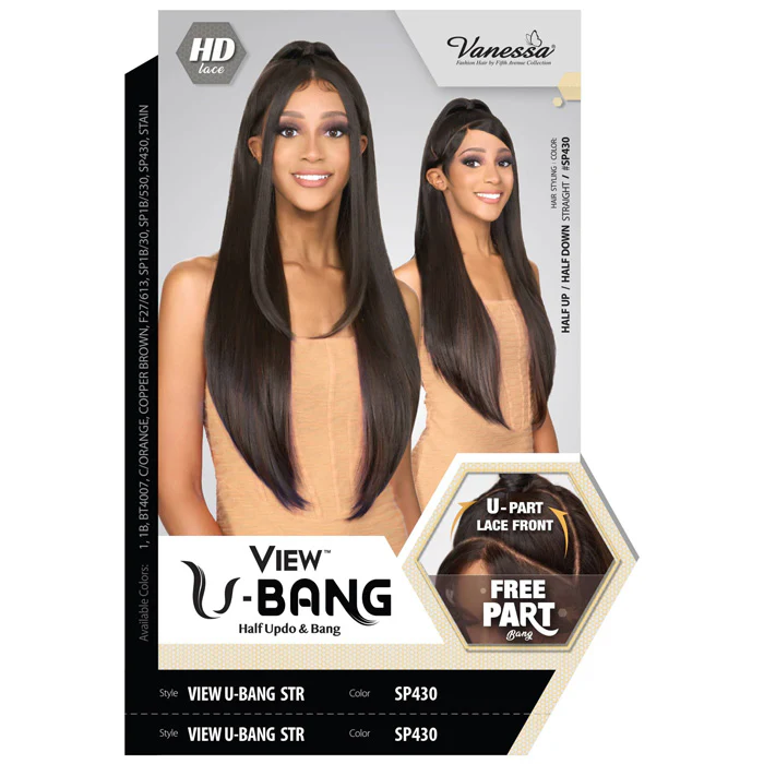 Vanessa View Glueless U-Part HD Lace Front Wig - VIEW U-BANG STR - Image 4