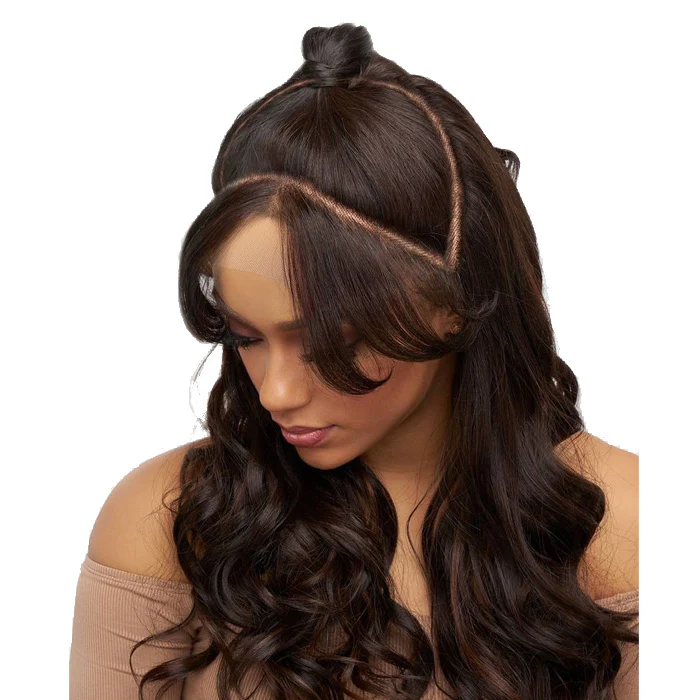 Vanessa View U-Bang Half Updo & Bnag U-Part HD Lace Front Wig - VIEW U-BANG WAVE - Image 3
