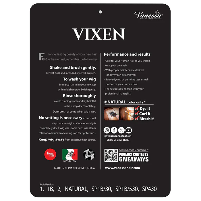 Vanessa Vixen 100% Human Hair Full Wig - HH ORIANA - Image 4