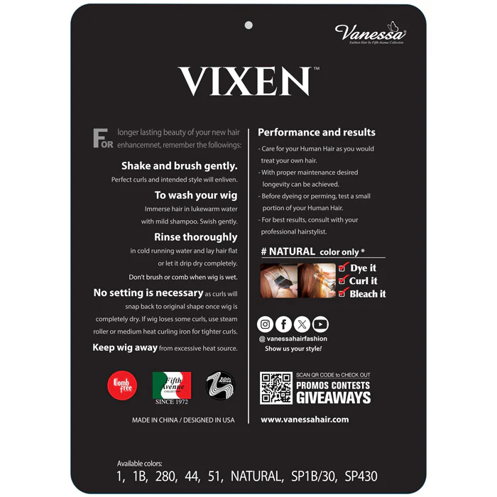 Vanessa Vixen 100% Human Hair Full Wig - HH ZARIA - Image 4
