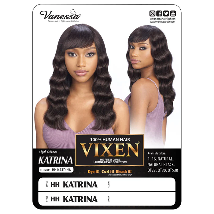 Vanessa Vixen 100% Human Hair Wig HH KATRINA - Image 4