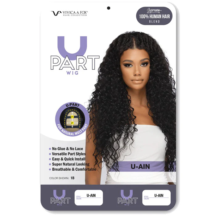 Vivica A Fox 100% Human Hair Blend U-Part Wig - U-AIN - Image 4