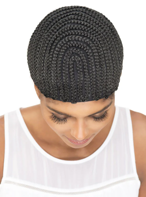 Vivica A Fox Cornrow PRO CAP STRAIGHT BACK OR HORSESHOE (With Combs) - Image 6