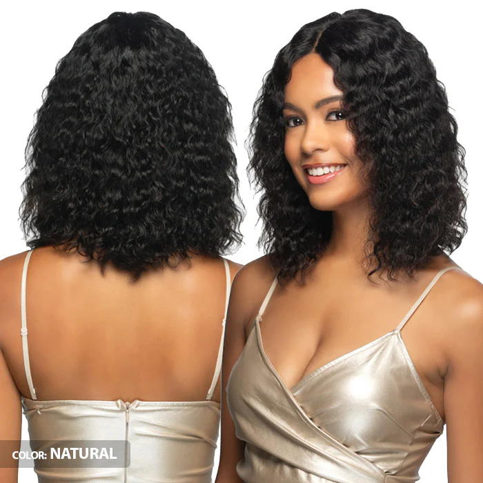 Vivica A Fox Natural Brazilian 100% Unprocessed Remi Human Hair 3.5" HD Deep Lace Part Wig - WET & WAVY COOL - Image 2