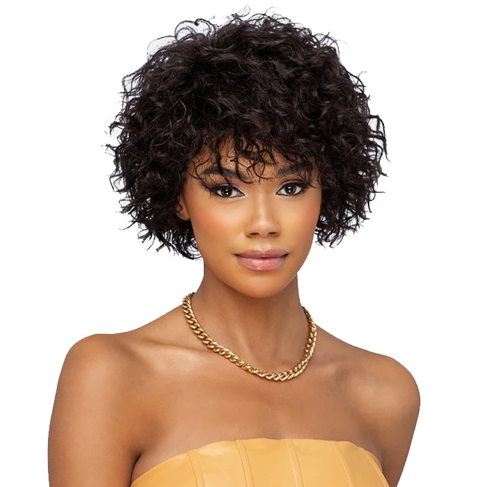Vivica A Fox Natural Brazilian Remi Pure Stretch Cap Full Wig - JASPER