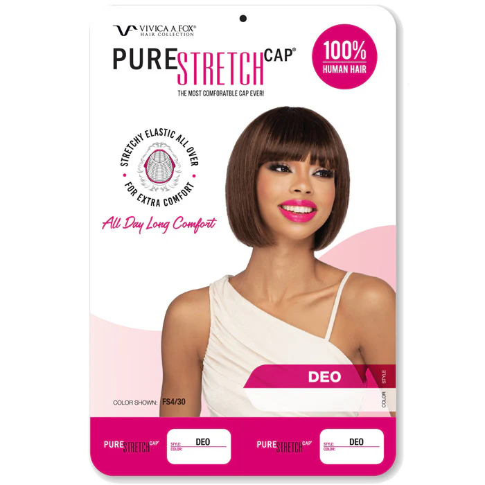 Vivica A Fox Pure Stretch Cap 100% Human Hair Full Wig - DEO - Image 4