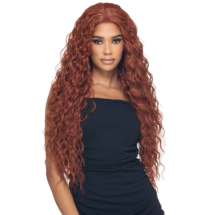 Vivica A Fox Wanna Bee Human Hair Blend 5" Deep HD Lace Front Wig - WNB-4